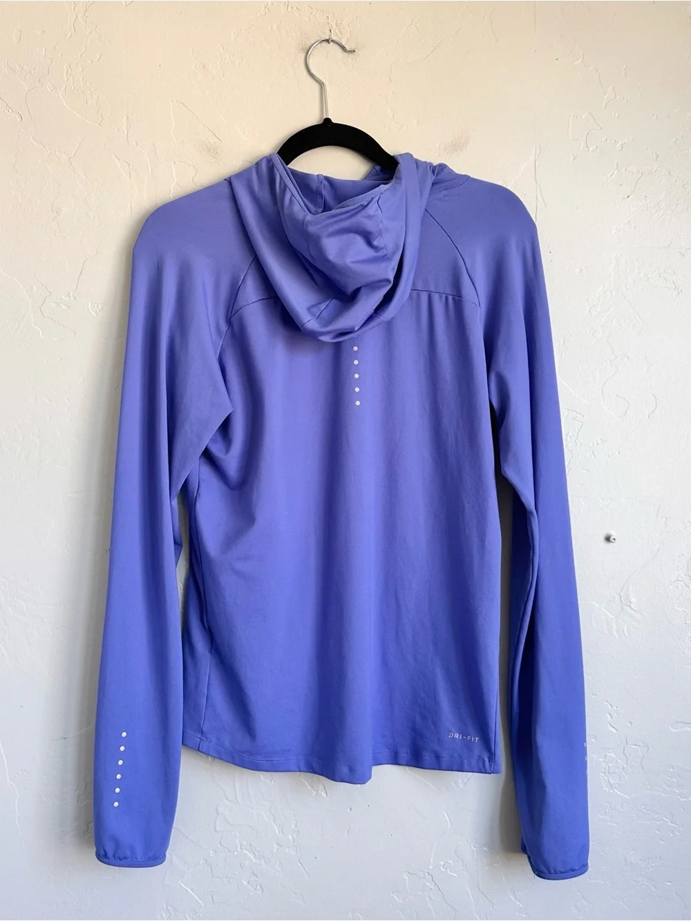 Nike Women's Dri-Fit Element Running Hoodie Activewear Top Blue Medium EUC